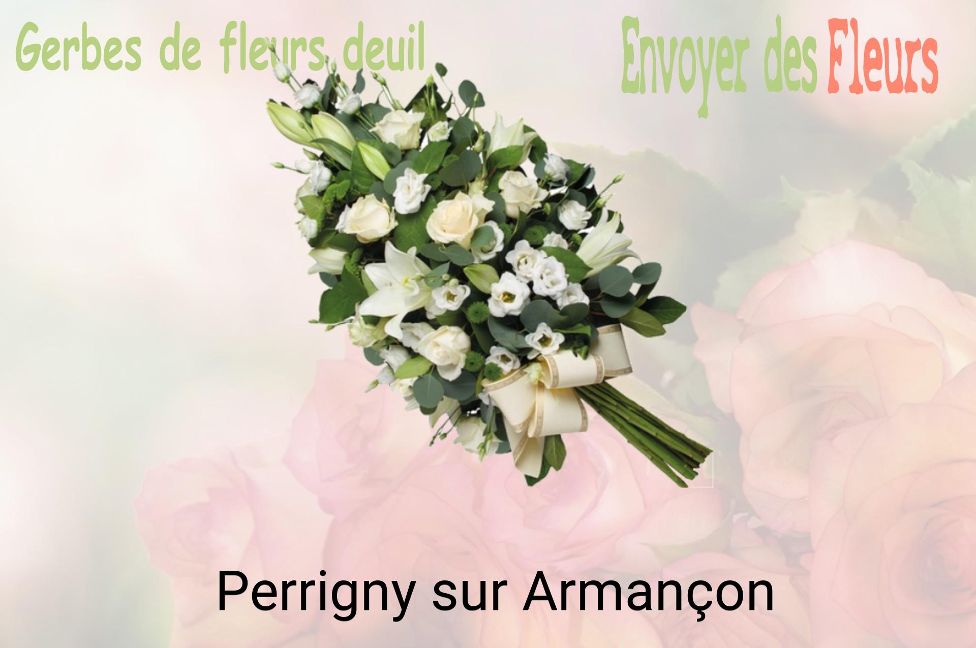 Gerbe de fleurs de deuil livrée à Perrigny-sur-Armançon